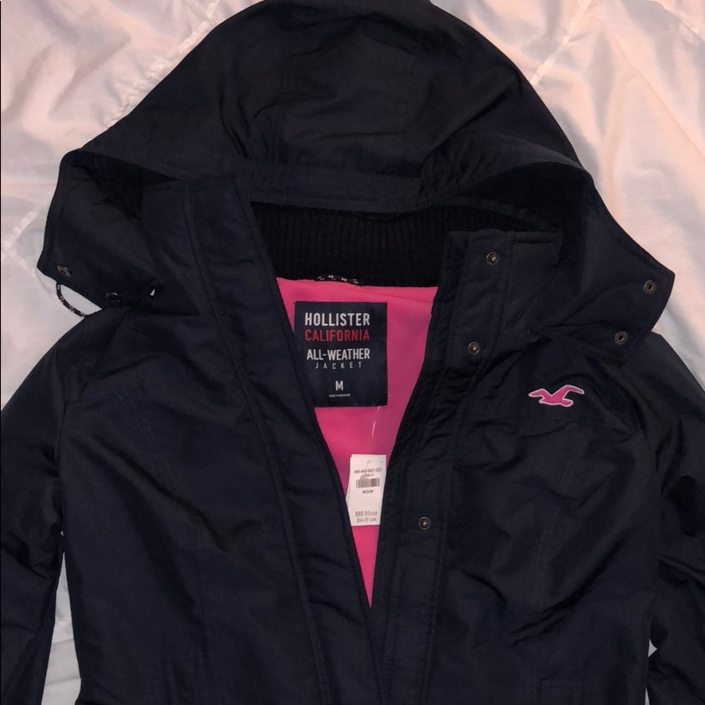 Navy Hollister All-Weather Jacket
